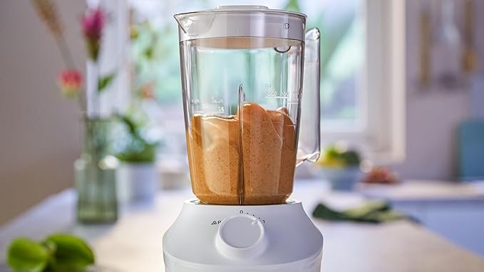 Philips Blender - 450W, Plastic, 1L Capacity, 4 Star Blade Mill included, ProBlend System For Crushing Ice, White - HR2041/16 - Image 4