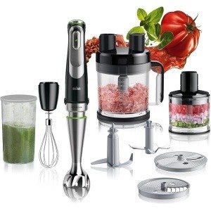 خلاط يدوي براون MQ9185XLI ملتي كويك 9 - بمحرك Active Power أسود/فولاذ مقاوم للصدأ - 1200 واط- ضمان سنتين من رايه