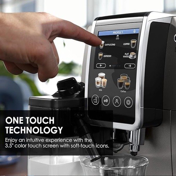 ⁦ماكينة صنع القهوة الأوتوماتيكية بالكامل DELONGHI DINAMICA PLUS ecam380.95.tb (ضمان دولي)⁩ - الصورة ⁦3⁩