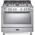 بوتجاز غاز إلبا، 5 شعلات، حديد زهر، مع مروحة، 90 سم، 96FX825EGVF