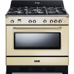 طباخ غاز إلبا، دعامات مقلاة من الحديد الزهر، 6 وظائف، أجهزة أمان، كريمي - 9DVAC888ICK