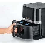 BLACK+DECKER 12-in-1 Large Air Fryer with Rapid Hot Air Circulation 5.8L, 2kg, 1800W, AF5800-B5, Black - Image 3