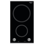 وايرلبول مسطح سيراميك كهرباء 30 سم 2 عين زجاج اسود AKT 360/IX