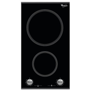 وايرلبول مسطح سيراميك كهرباء 30 سم 2 عين زجاج اسود AKT 360/IX