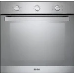 Elba Electric oven 60 cm, Stainless steel color 5 function, 54 liters, stainless keys for setting heat and function, electronic timer, inner fan, Cooling Fan, less consuming- 111-624XA