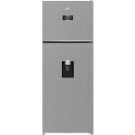 ثلاجة بيكو سعة ٤٧٧ لترًا - بابان - هارفست فريش - محرك عاكس - موزع مياه - تحكم رقمي - B3RDNE500LDXB (فضي مصقول)