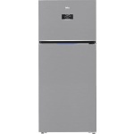 ثلاجة بيكو بابين - سعة ٥٩٠ لترًا - صافي ٥٥٧ لترًا - ستانلس ستيل - نوفروست - عاكس برو سمارت - شاشة رقمية عالية الوضوح - B3RDNE590ZXB