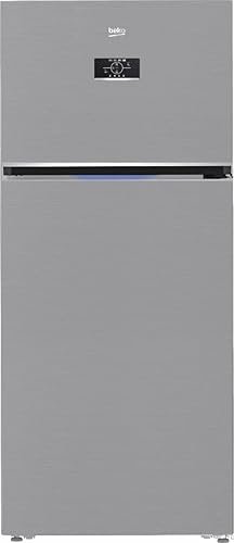 B3RDNE590ZXB ثلاجة بيكو بابين - سعة ٥٩٠ لترًا - صافي ٥٥٧ لترًا - ستانلس ستيل - نوفروست - عاكس برو سمارت - شاشة رقمية عالية الوضوح - B3RDNE590ZXB