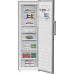 ⁦فريزر بيكو رأسي، 8 أدراج، سعة 286 لترًا، نوفروست، ارتفاع 186.5 سم، فضي، أرفف زجاجية، باب قابل للعكس - B3RFNE314ZXPE1⁩ - الصورة ⁦3⁩