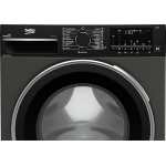 ⁦غسالة ملابس بيكو - 10 كجم - 1600 دورة في الدقيقة - محرك عاكس برو سمارت - شاشة رقمية - 15 برنامج - معالجة بالبخار - بلوتوث - رمادي مانهاتن - B3WFU501040MCI⁩ - الصورة ⁦4⁩