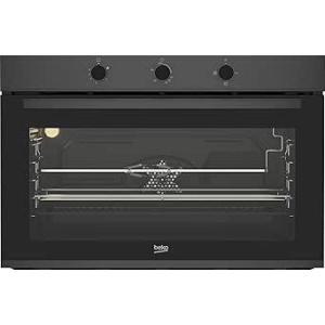 فرن غاز بيلت ان بيكو مع شواية غاز - 90 سم - مروحتان - ستانلس ستيل داكن - BBWHT12104DS