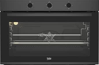 BBWHT12104DS فرن غاز بيلت ان بيكو مع شواية غاز - 90 سم - مروحتان - ستانلس ستيل داكن - BBWHT12104DS