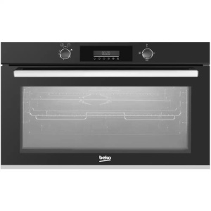 فرن غاز بيلت ان بيكو BBWHT12300BS، 90 سم، أمان كامل، إشعال تلقائي، رقمي -  أسود