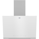 شفاط بيكوبيلت ان ديكورى - ٦٠ سم - زجاج أبيض - مدخنة - زاوية - BHCA66741BWHSE