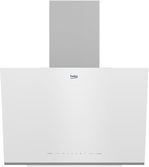 BHCA66741BWHSE شفاط بيكوبيلت ان ديكورى - ٦٠ سم - زجاج أبيض - مدخنة - زاوية - BHCA66741BWHSE