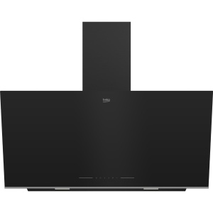 شفاط بيكو بيلت ان مع مدخنة، 90 سم، أسود - BHCA96641BFBHSE