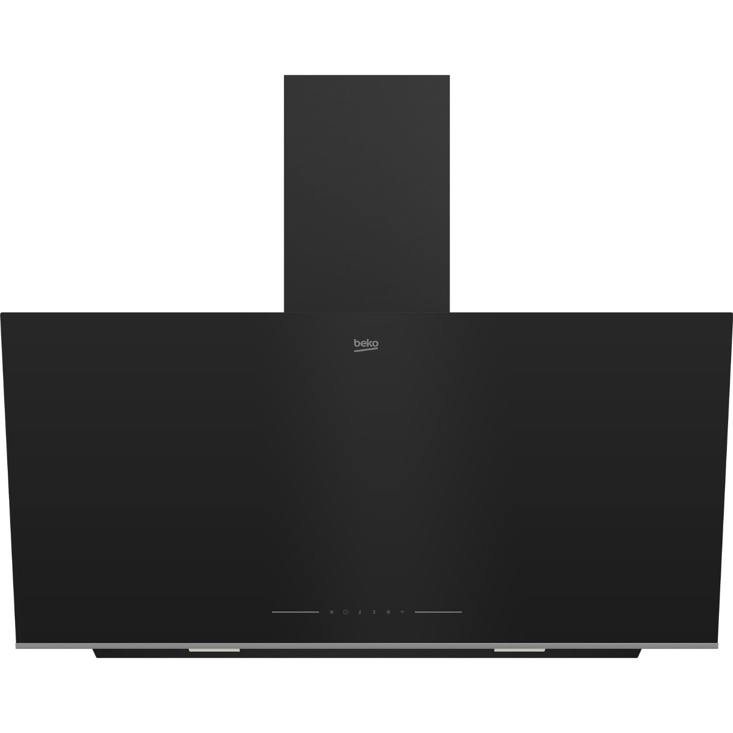 BHCA96641BFBHSE شفاط بيكو بيلت ان مع مدخنة، 90 سم، أسود - BHCA96641BFBHSE