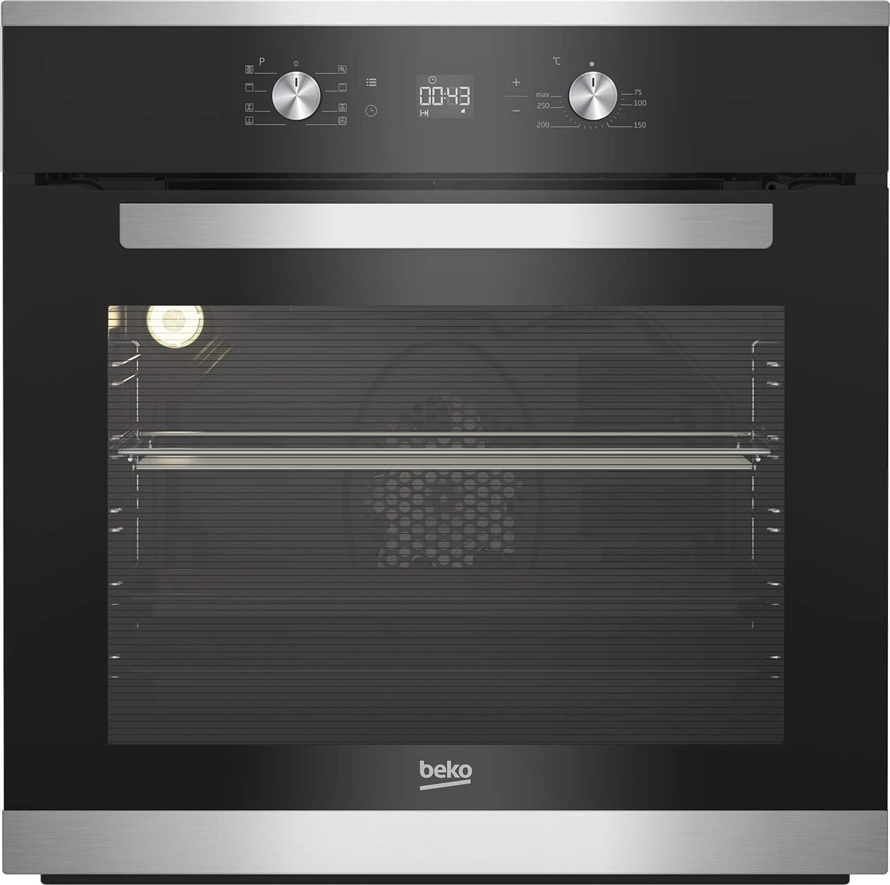 BIM25300X بيكو فرن بلت ان كهرباء بشواية كهرباء، سعة 65 لتر، 60 سم، اسود - BIM25300X