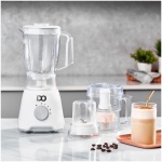 ⁦أي دو خلاط + مفرمة خضروات & لحم 600 واط، أبيض – BLCH600-WH⁩ - الصورة ⁦2⁩