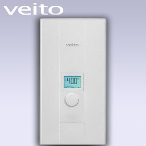 سخان مياه كهربائي فوري من فيتو، شاشة رقمية، 24 كيلو وات - أزرق 24