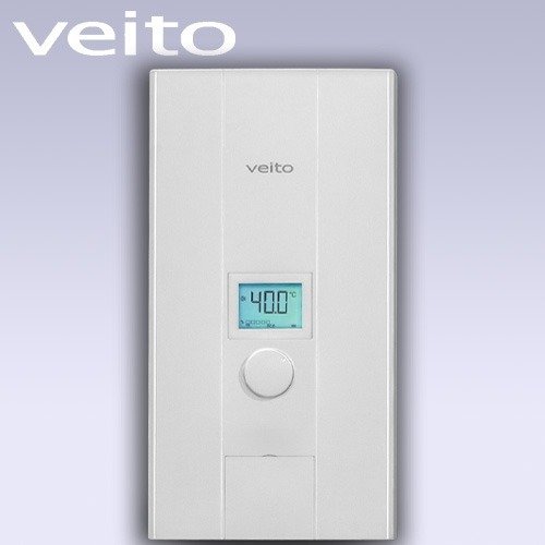 BLUE-24 سخان مياه كهربائي فوري من فيتو، شاشة رقمية، 24 كيلو وات - أزرق 24