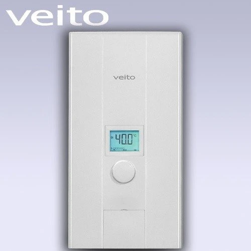 BLUE-24 سخان مياه كهربائي فوري من فيتو، شاشة رقمية، 24 كيلو وات - أزرق 24