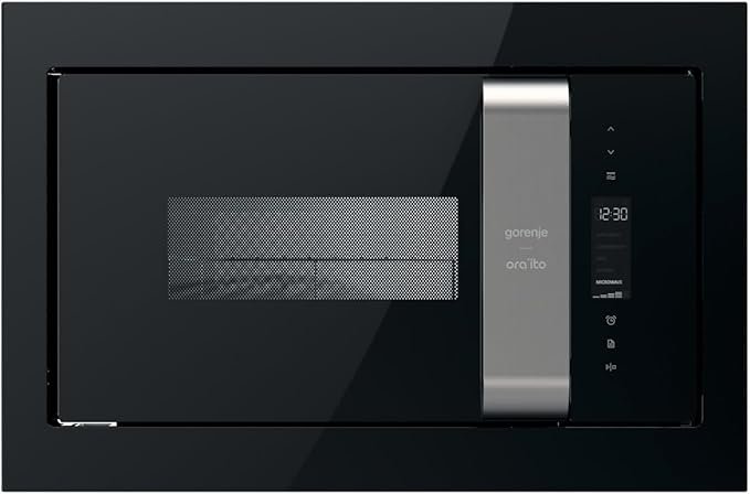 BM235ORAB فرن ميكروويف جرونيا بيلت ان مع شواية - سعة 23 لترًا - 900 واط - ستانلس ستيل - تحكم باللمس - BM235ORAB