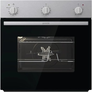 فرن غاز جرونيا بيلت ان  مفرد من الفولاذ المقاوم للصدأ 60 سم، مؤقت دقائق ميكانيكي، أقصى درجة حرارة للفرن 250 درجة مئوية، شواية دوارة آلية، bog6622e00x