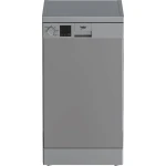 BEKO DIGITAL SLIMLINE DISHWASHER HALF LOAD 10 PERSONS 5 PROGRAMS 45 CM SILVER - DVS05020S