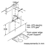 ⁦بوش شفاط مطبخ 60 سم ثلاث سرعات بقوة 539 متر مكعب/ ساعة زجاج شفاف أسود DWK065G60⁩ - الصورة ⁦8⁩