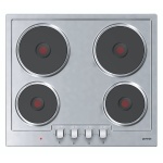 مسطح كهربائى جرونيا من الفولاذ المقاوم للصدأ مع 4 شعلات، 58 سم - استيل -E6N1AX