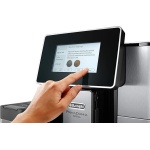 ⁦ديلونجي بريمادونا سول، ماكينة قهوة أوتوماتيكية بالكامل، إسبريسو وكابتشينو، ECAM610.75.mb، أسود وفضي (ضمان دولي)⁩ - الصورة ⁦3⁩