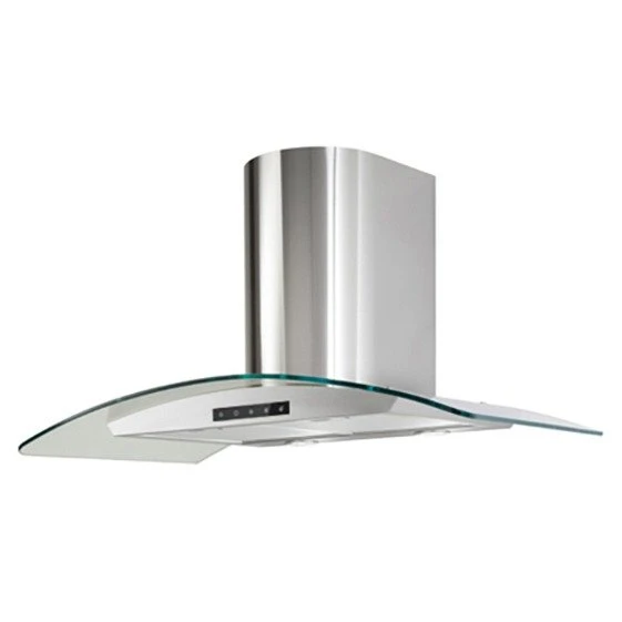 ECHT-9364-GLXR .البا شفاط فلات 90 سم، ستانلس ستيل مع زجاج، التحكم باللمس، 3 سرعات للتشغيل، اضاءه ليد، التحكم باللمس، فلاتر معدنيه لحجز الدهون من الابخره، فلاتر كربونيه لتنقيه الهواء من الروائح، قوه الشفط 850م3/ساعه