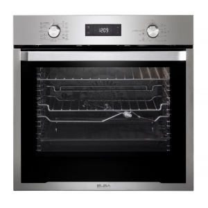 فرن إلبا الكهربائي متعدد الوظائف، ٦٠ سم، ستانلس ستيل، سعة ٧٤ لترًا صافيًا، تجويف مع رفوف جانبية، ١٧ وظيفة - ELIO600XL TURBO