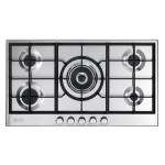 " مسطح غاز إلبا، بيلت ان، 90 سم، 5 شعلات، تحكم أمامي، دعامات من الحديد الزهر، أمان كامل، ستانلس ستيل - ELIO95-545."