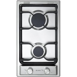 مسطح غاز إلبا بيلت ان ٣٠ سم - شعلتان غاز - ستانلس ستيل - كهربائي مدمج - EN35-200XD