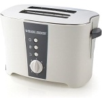 بلاك اند ديكر  محمصة خبز  تتسع لقطعتين بخاصية كول تتش - ابيض، ET122-B5