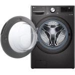 LG  Washing Machine, 15 KG  Tempered Glass Door Black - F0L9DYP2E - Image 3