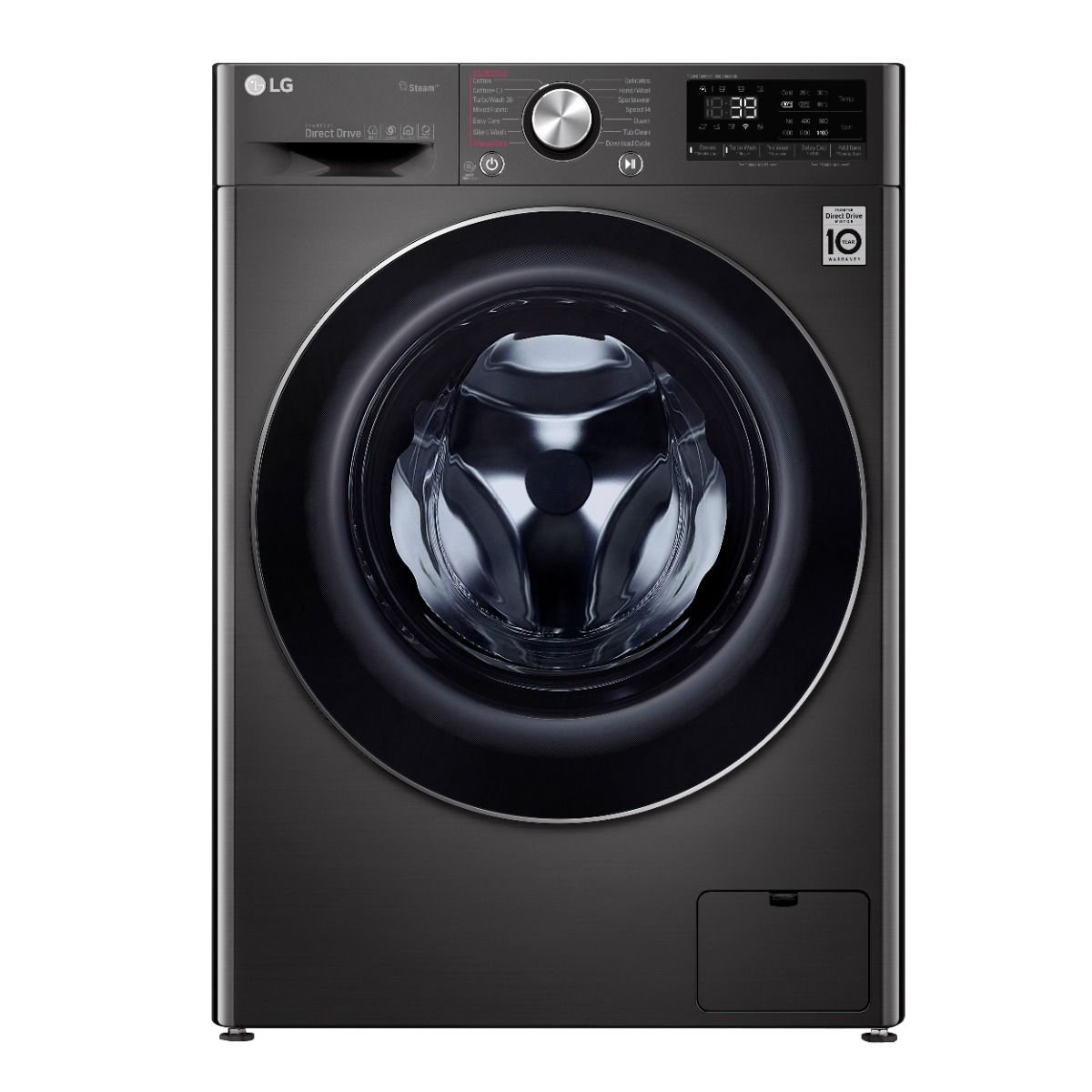 F4R5VGG2E LG Washing Machine 9KG with Dryer – Black Steel F4R5VGG2E
