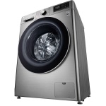 ⁦غسالة ملابس اوتوماتيك ال جي فيفاتشي، تحميل امامي، 9 كجم، فضي - F4R5VYG2T⁩ - الصورة ⁦3⁩