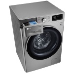 ⁦غسالة ملابس اوتوماتيك ال جي فيفاتشي، تحميل امامي، 9 كجم، فضي - F4R5VYG2T⁩ - الصورة ⁦4⁩