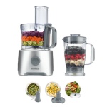 محضر طعام كينوود مالتي برو كومباكت، 2.1 لتر، 800 واط، فضي - FDP301SI