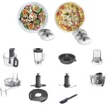 ⁦كينوود محضر طعام 1000 وات لون سيلفر FDP65.880SI⁩ - الصورة ⁦5⁩