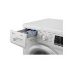 ⁦ال جي غسالة تحميل امامي بالبخار مع محرك عاكس بتقنية الدفع المباشر FH4G7TDY5، 8 كجم - فضي⁩ - الصورة ⁦3⁩