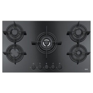 مسطح غاز فرانكى مدمج 5 شعلات زجاج أسود - FHCR 905 4G TC HE BK C