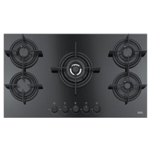 FHCR-905-4G-TC-HE-BK-C مسطح غاز فرانكى مدمج 5 شعلات زجاج أسود - FHCR 905 4G TC HE BK C