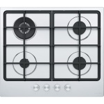 مسطح غاز فرانكي مدمج 4 شعلات من الفولاذ المقاوم للصدأ باللون الفضي - FHSM 604 3G DC XS C