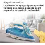 ⁦مكواة بخار براون فري ستايل 3 بتقنية 3D FreeGlide، قاعدة سيراميك فائقة، إيقاف تشغيل تلقائي، خزان سعة 270 مل، قوة 2400 واط، FI 3144، أزرق⁩ - الصورة ⁦3⁩