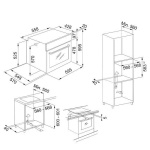 ⁦فرن كهربائي مدمج من فرانكي، 60 سم، ستانلس ستيل – FSL 82 H XS⁩ - الصورة ⁦2⁩