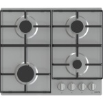 مسطح غاز جرونيا بيلت ان ، ٦٠ سم، ٤ شعلات، شوايات مطلية بالمينا، تحكم أمامي، أمان كامل - G640EX